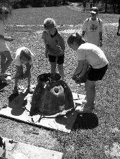 Twenty-five elementary students participated in a year-long artificial reef project to enhance aquatic habitat off the Chesapeake Bay Environmental Center in Queen Anne’s County, MD. This included helping to create about 130 “reef balls.” 

